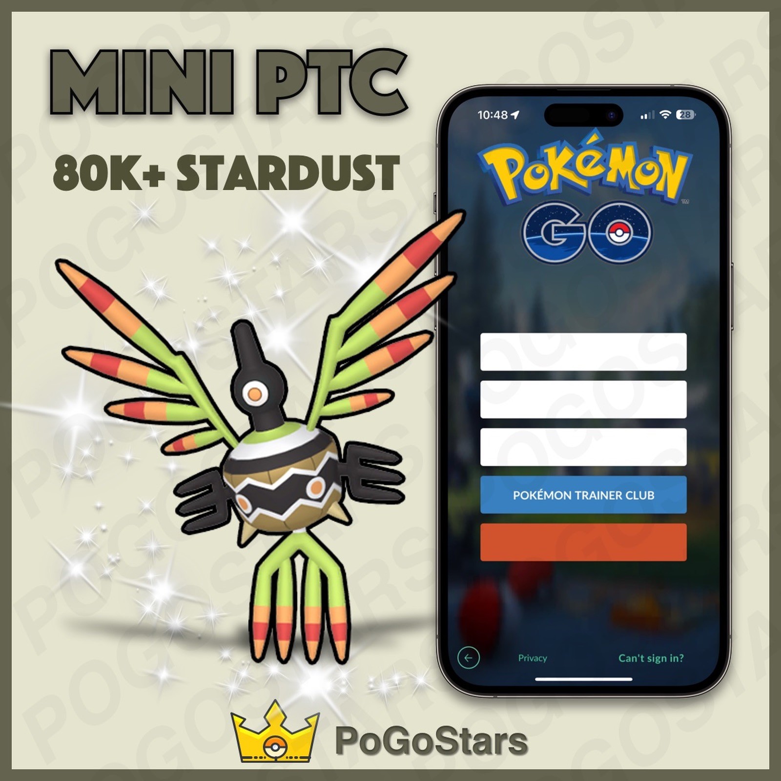 Pokémon PTC GO - Shiny Sigilyph - 80K Stardust✨Read Description✨