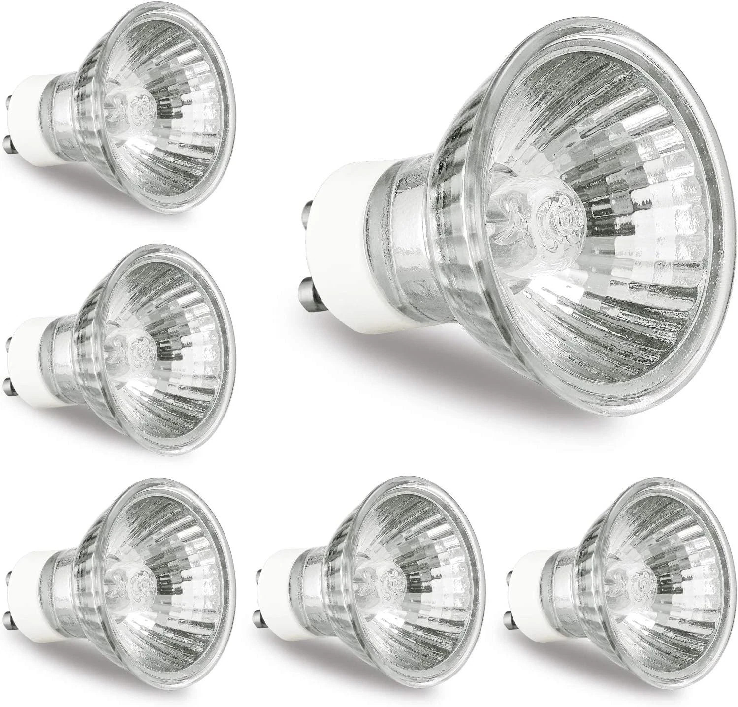 6 Pack GU10 Bulb 120V 50W Light Bulbs for Candle Warmer Lamp, GU10+C, MR16 New