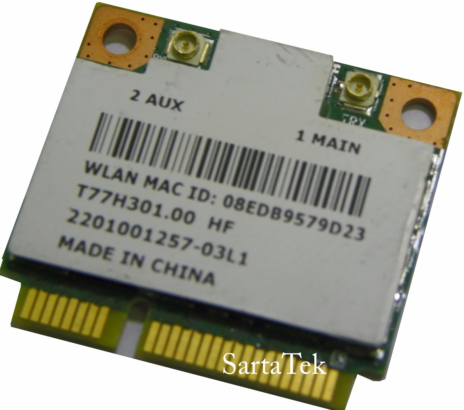 Atheros AR5B125 802.11 bgn WLAN WiFi Wireless PCIe Half T77H301.00 HB125 AR9485