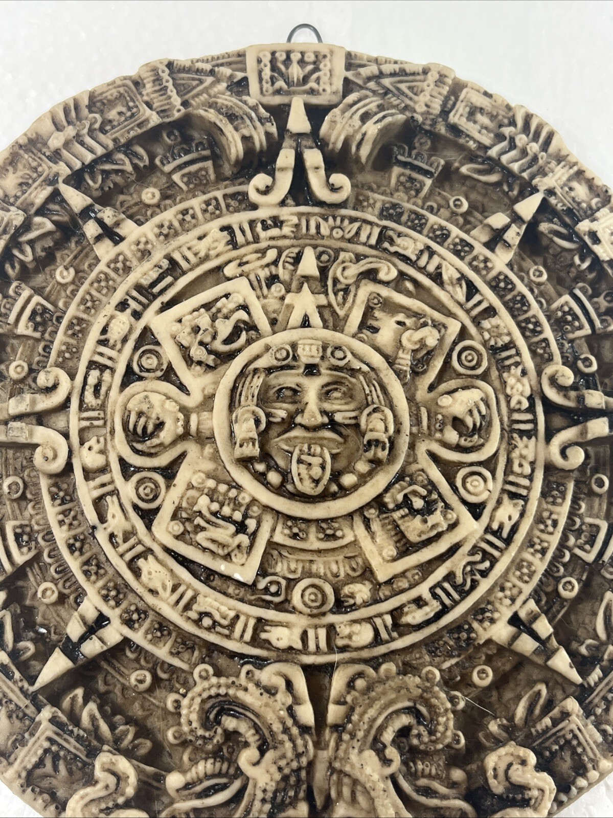 Vintage Mayan Calendar Raised Wall Plaque Chariots Of The Gods Ancient Aliens 7”