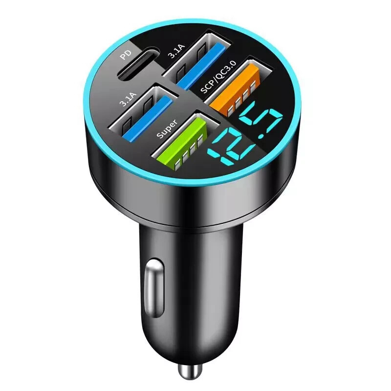 3 Pack 4 USB Port Fast Car Charger PD 3.1A Cigarette Lighter Adapter Cell Phone