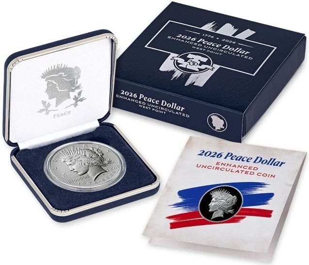 🔥2026 Uncirculated Enhanced Peace Silver Dollar * 1776-2026 Dual Date * Presale