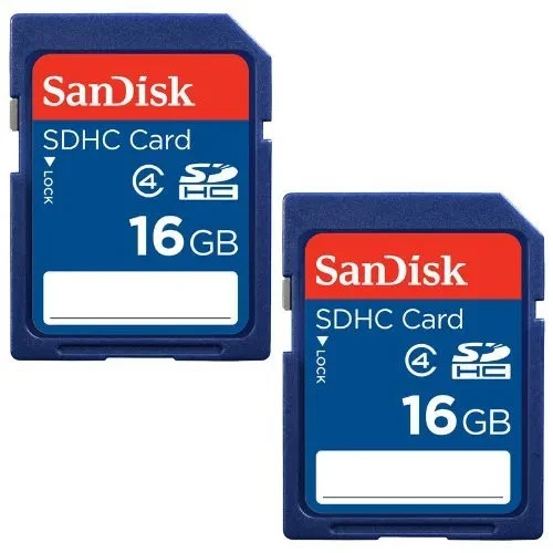 🔥 2 Pack x San Disk 2GB SD CARD CLASS 2 Flash Memory Card Camera CANON D50 🔥