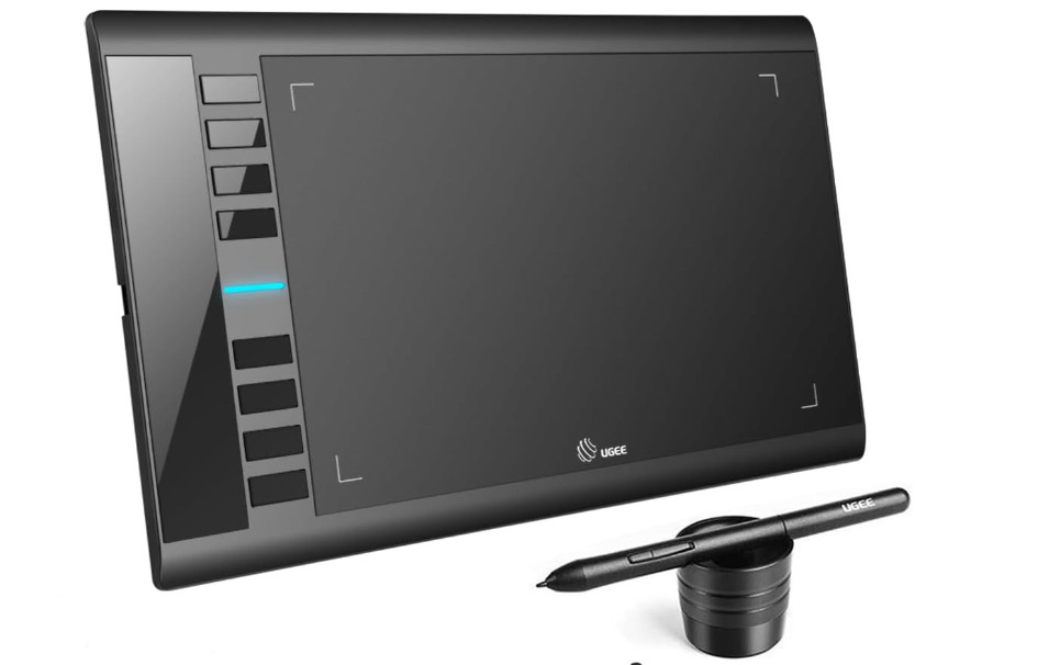 UGEE  M708 Professional Graphics Drawing Tablet Large 10x6 inch USB Stylus Pen