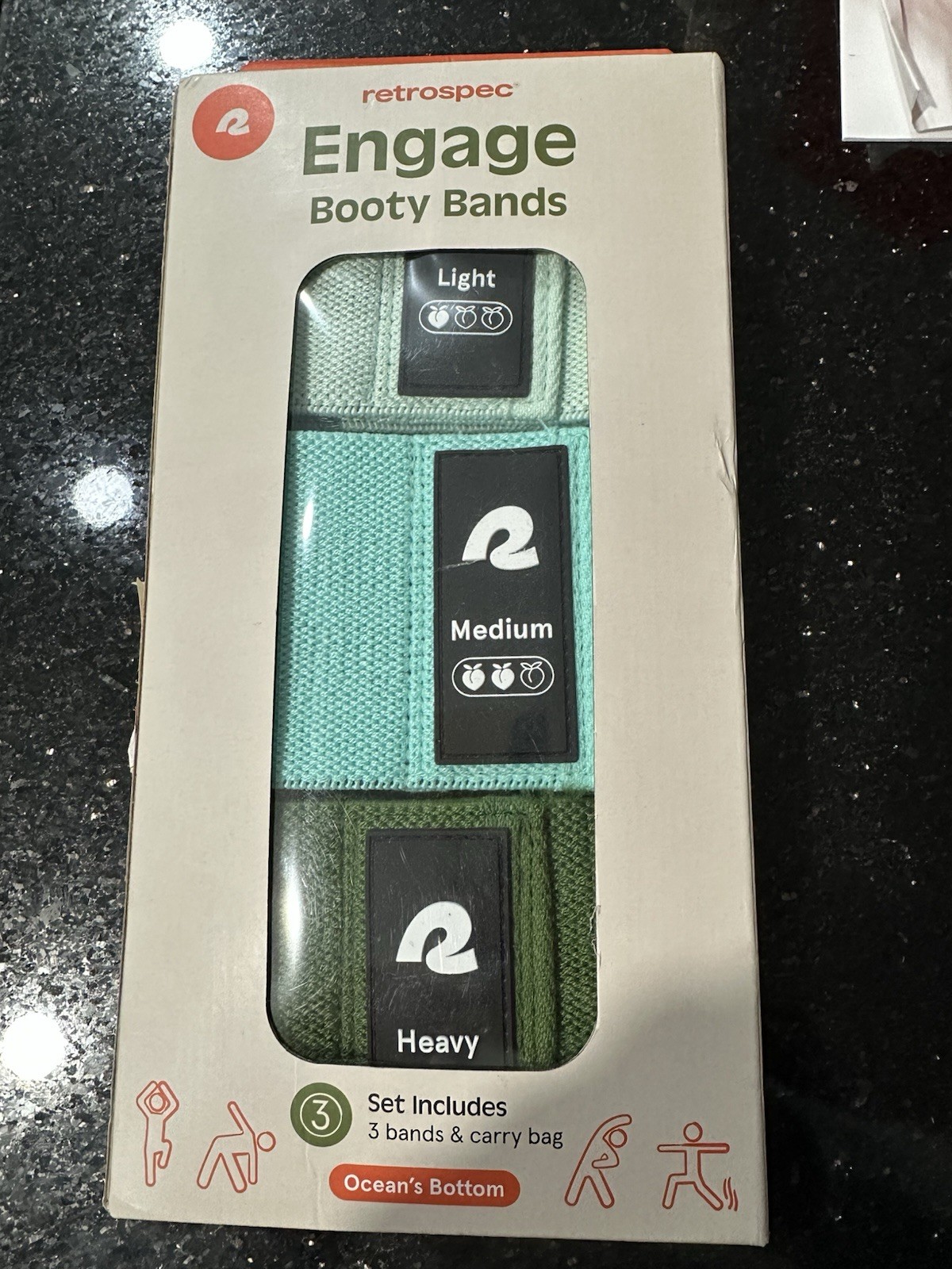 Engage Booty Bands Resistance Band Set for Working Out & Exercise NEW