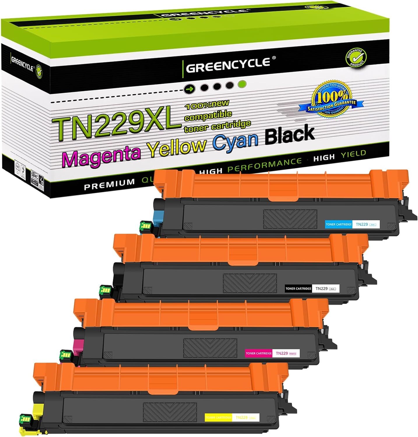 TN229 BCYM Color Toner Cartridge For Brother HL-L3300CDW HL-L8245CDW MFCL8395CDW
