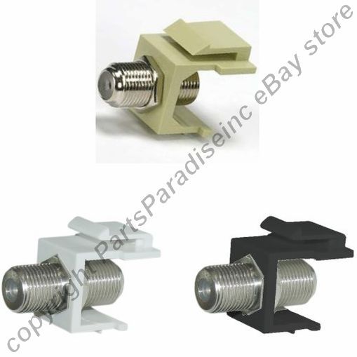 Lot=10 Keystone Jack,TV,RG6/RG-6,DSS,DirecTV,DBS,F-81