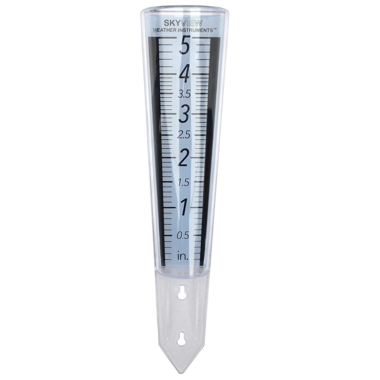 Skyview HD Rain Gauge, Easy-View Scale and Numbers, 5-inch Capacity - Include...