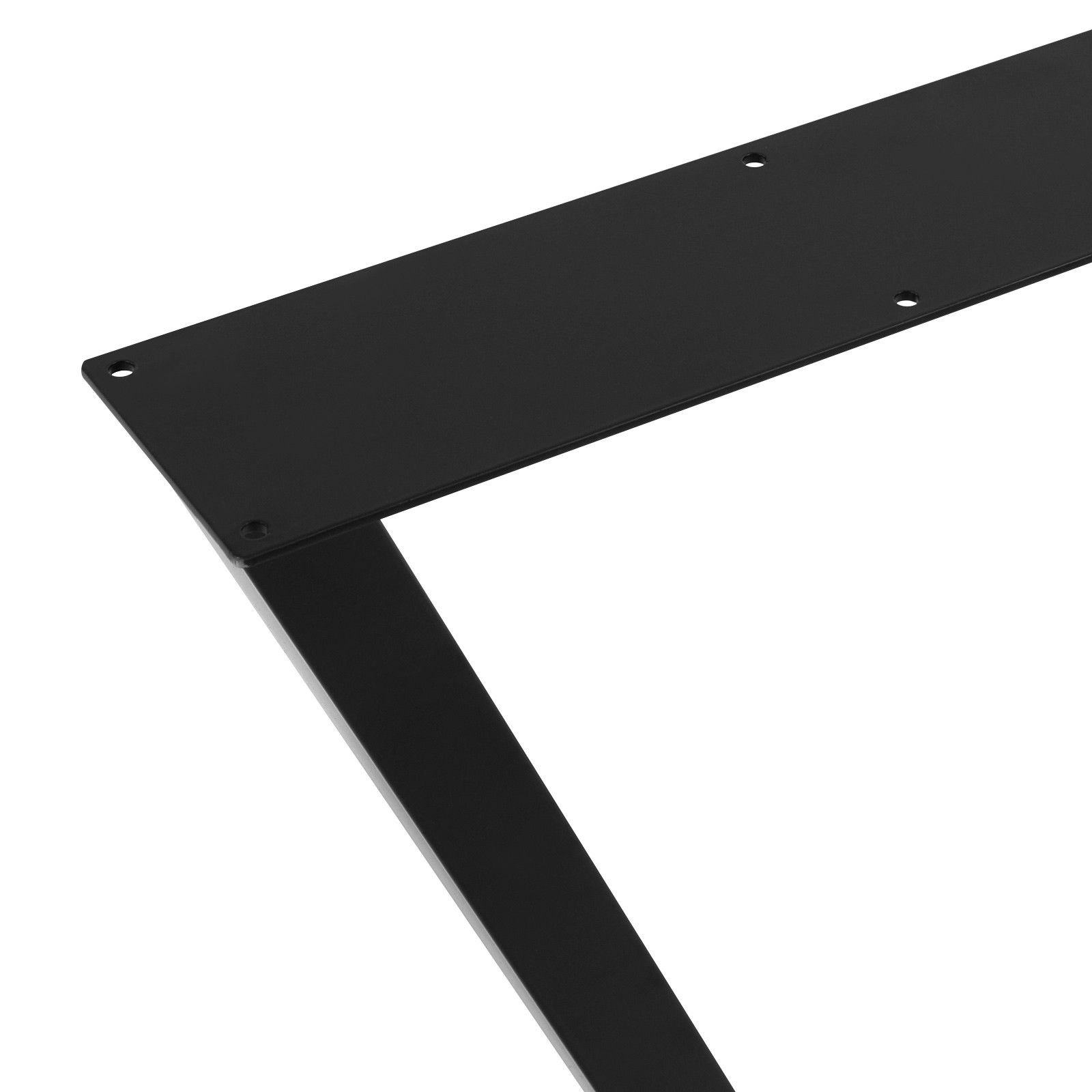 Set of 2 Industrial Black Table Leg Desk Legs Heavy Duty Furniture Legs 28" H