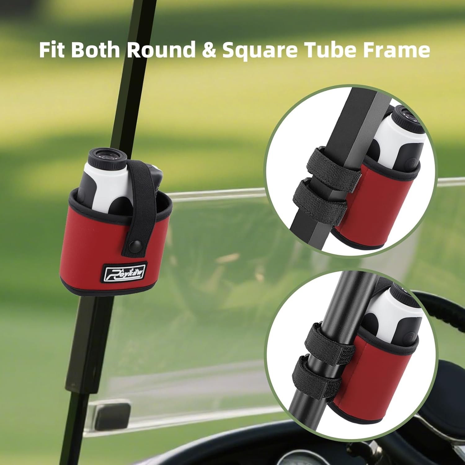 Roykaw Golf Rangefinder Pouch Mount Strap for Golf Cart, Laser Rangefinder Pouch