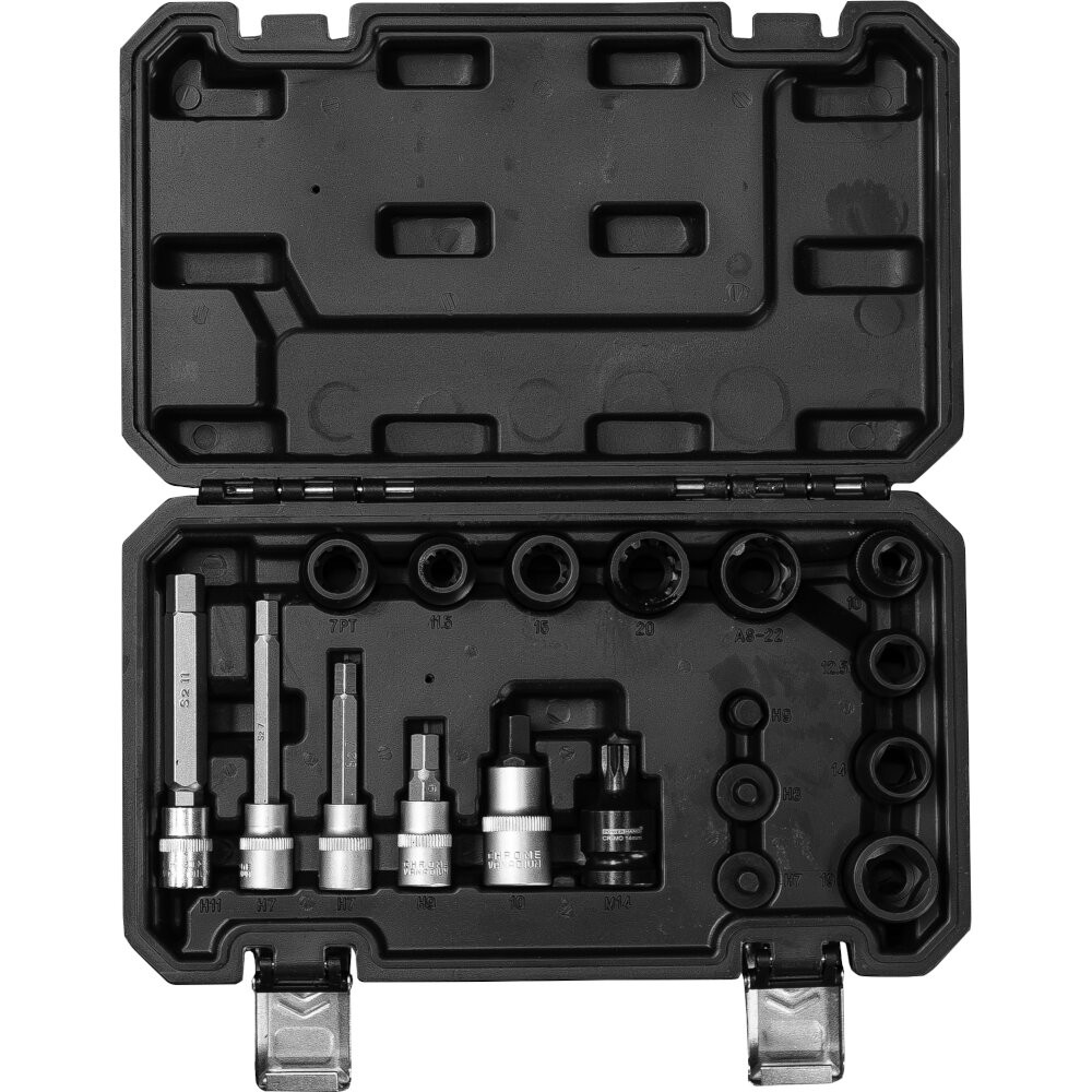 Brake Caliper Socket Set 18 Pc Use on VW, Audi, Ford, etc Powerhand SIN-160.0040