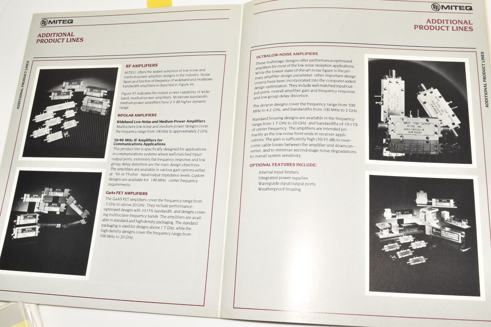 *LL* Miteq Frequency Sources Catalog (BOOK1055)