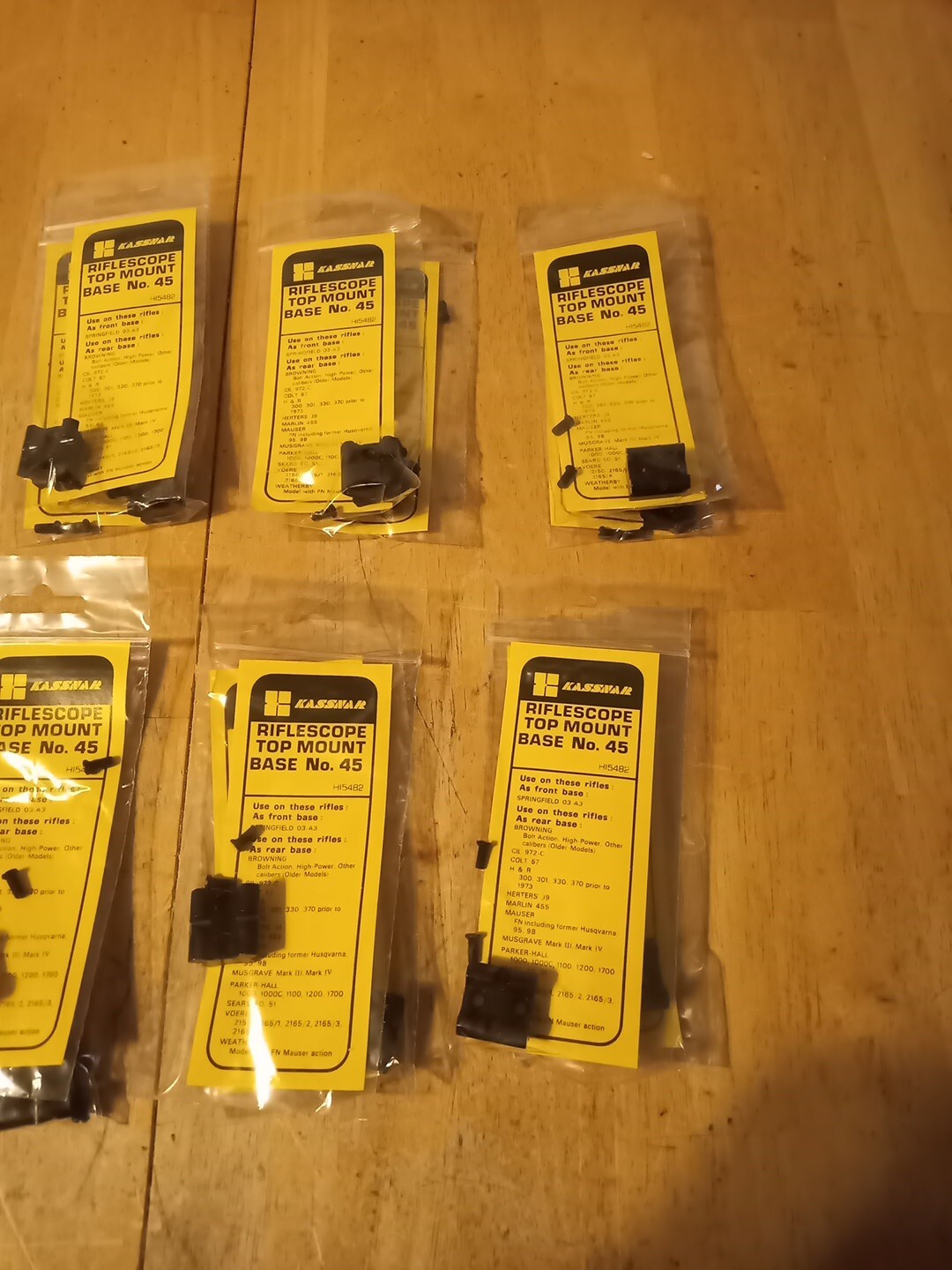 (2) Kassnar #45 Rifle Top Mount Bases (See Description)