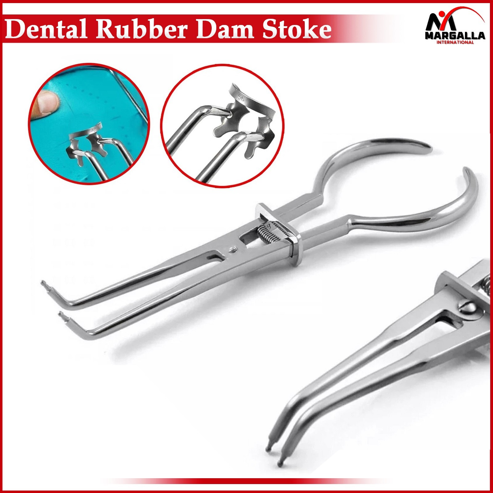 Dental Rubber Dam Stoke Clamp Forceps Orthodontic Brewer Restorative Instrument