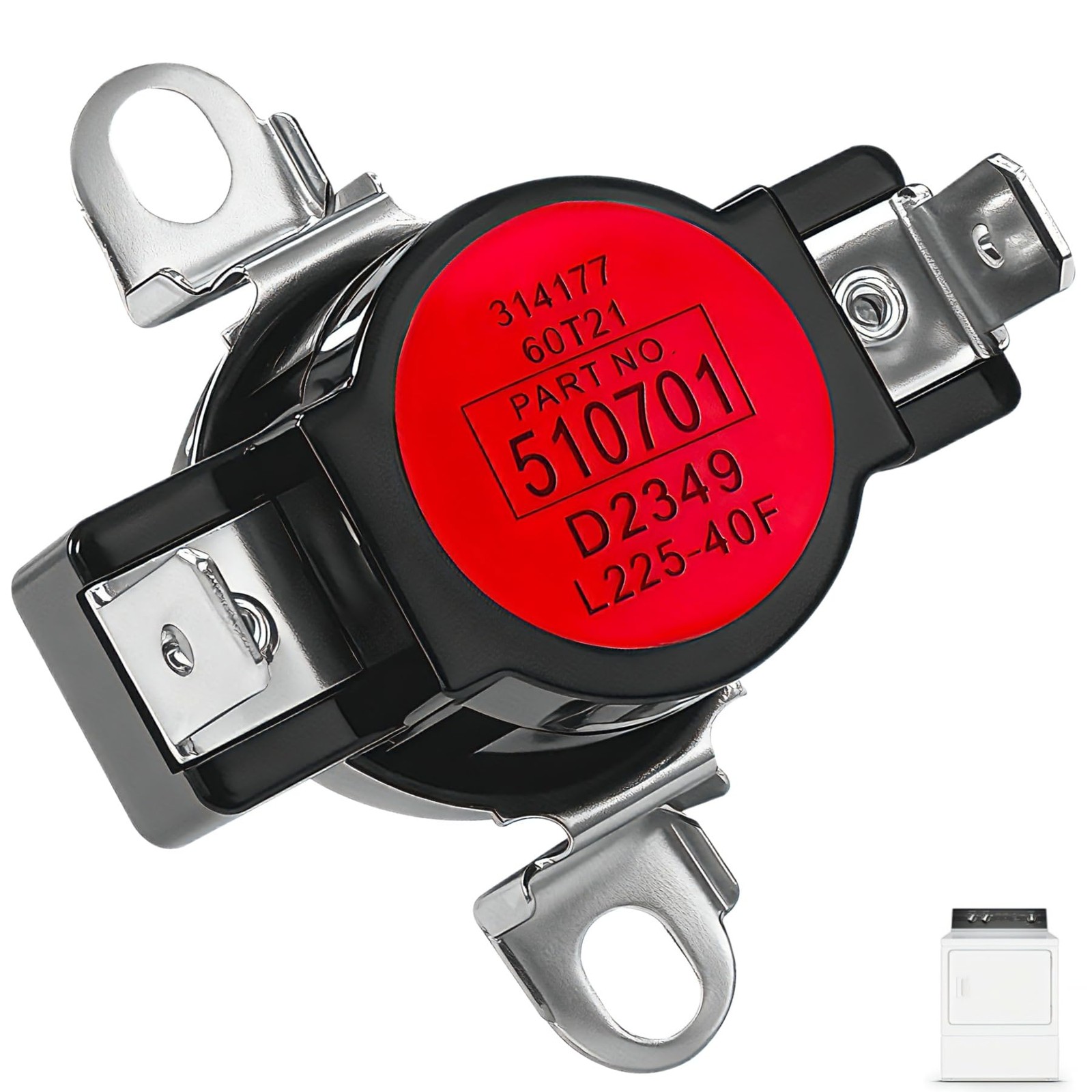 D510701 Dryer High Limit Thermostat Compatible with Speed Queen, Alliance,...