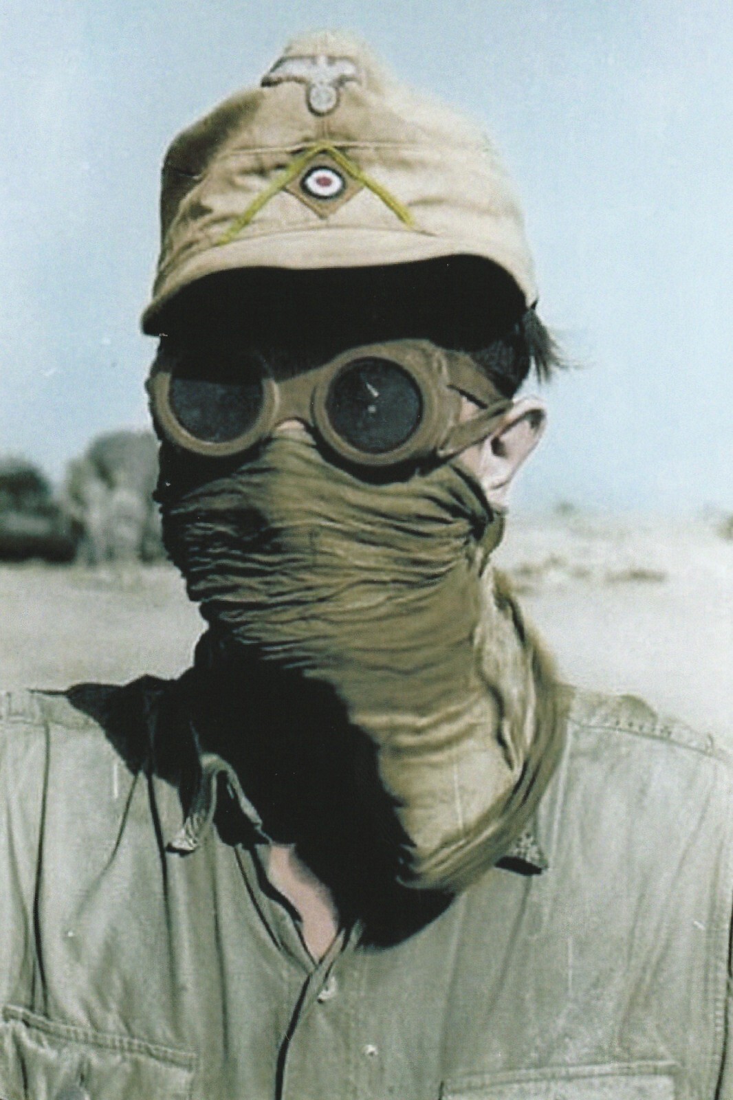 WW II German Photo --  Soldier - North Africa