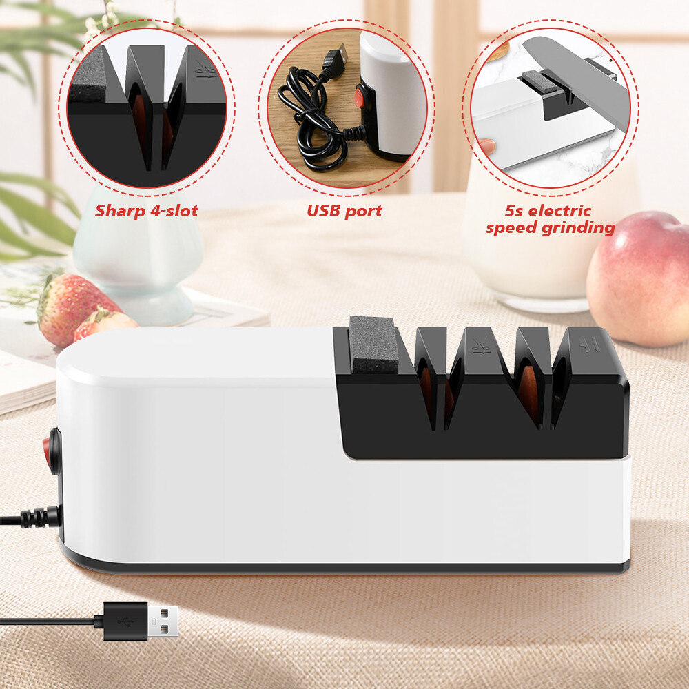 Afilador De Cuchillos Electrico Profesional De 3 Etapas Para Cuchillos De Cocina