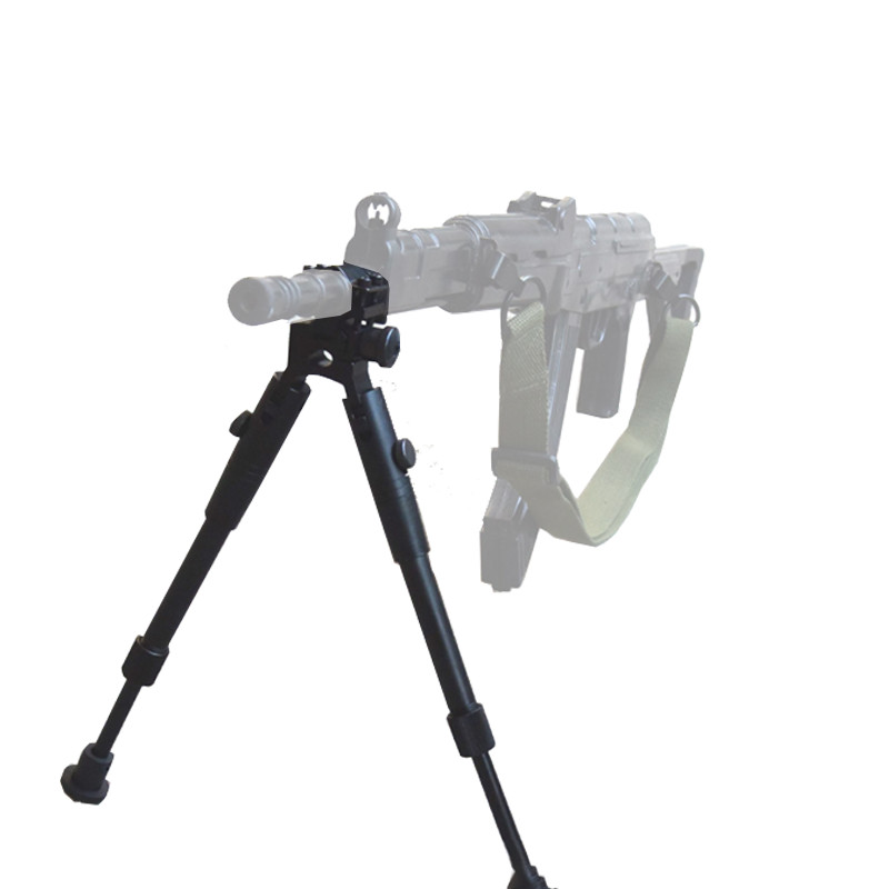 Quick Barrel Clamp-on Mount Adjustable Rifle Bipod Fit 11mm~19mm Universal Mount
