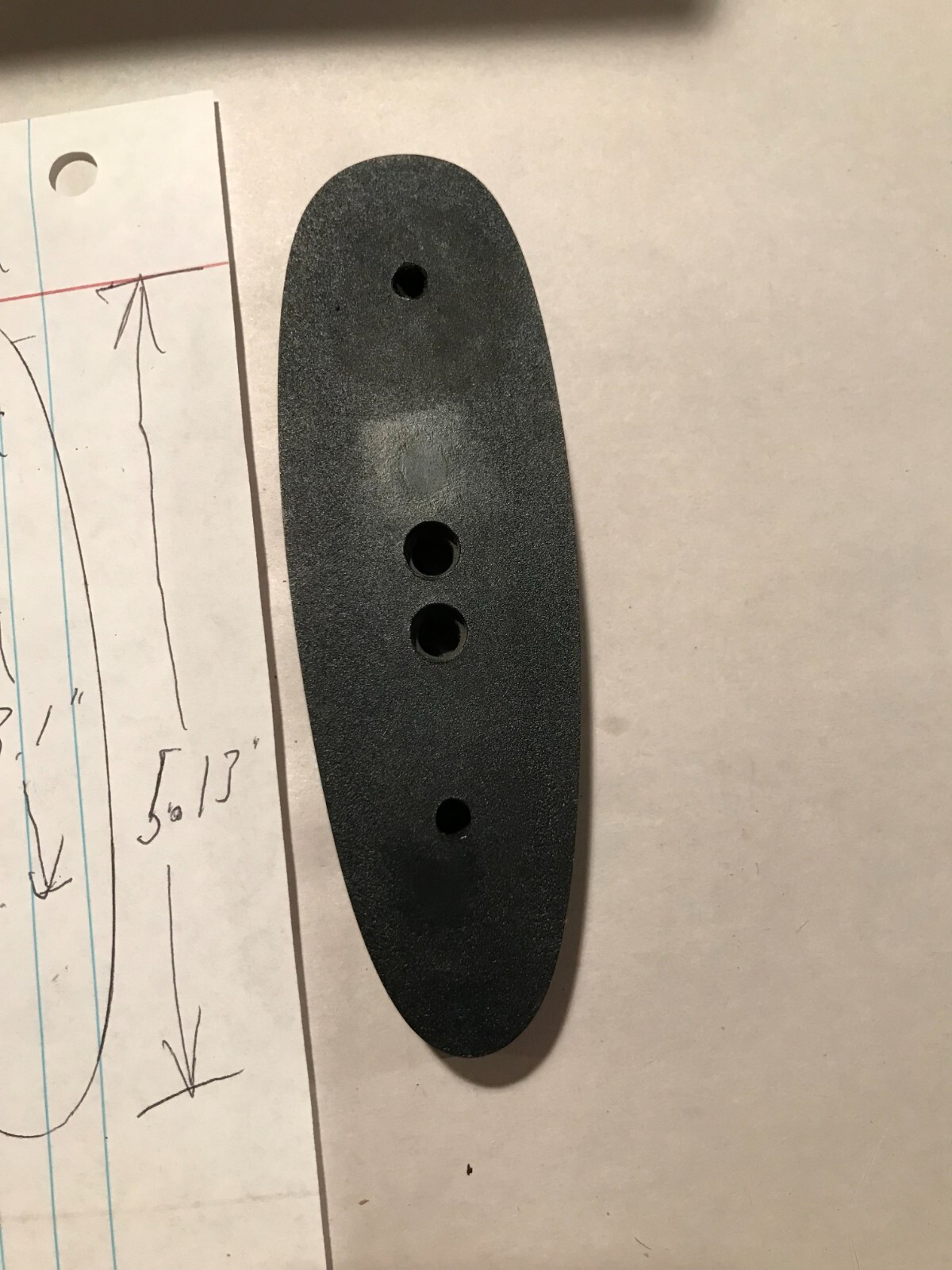 Hard Rubber Rifle Recoil Pad
