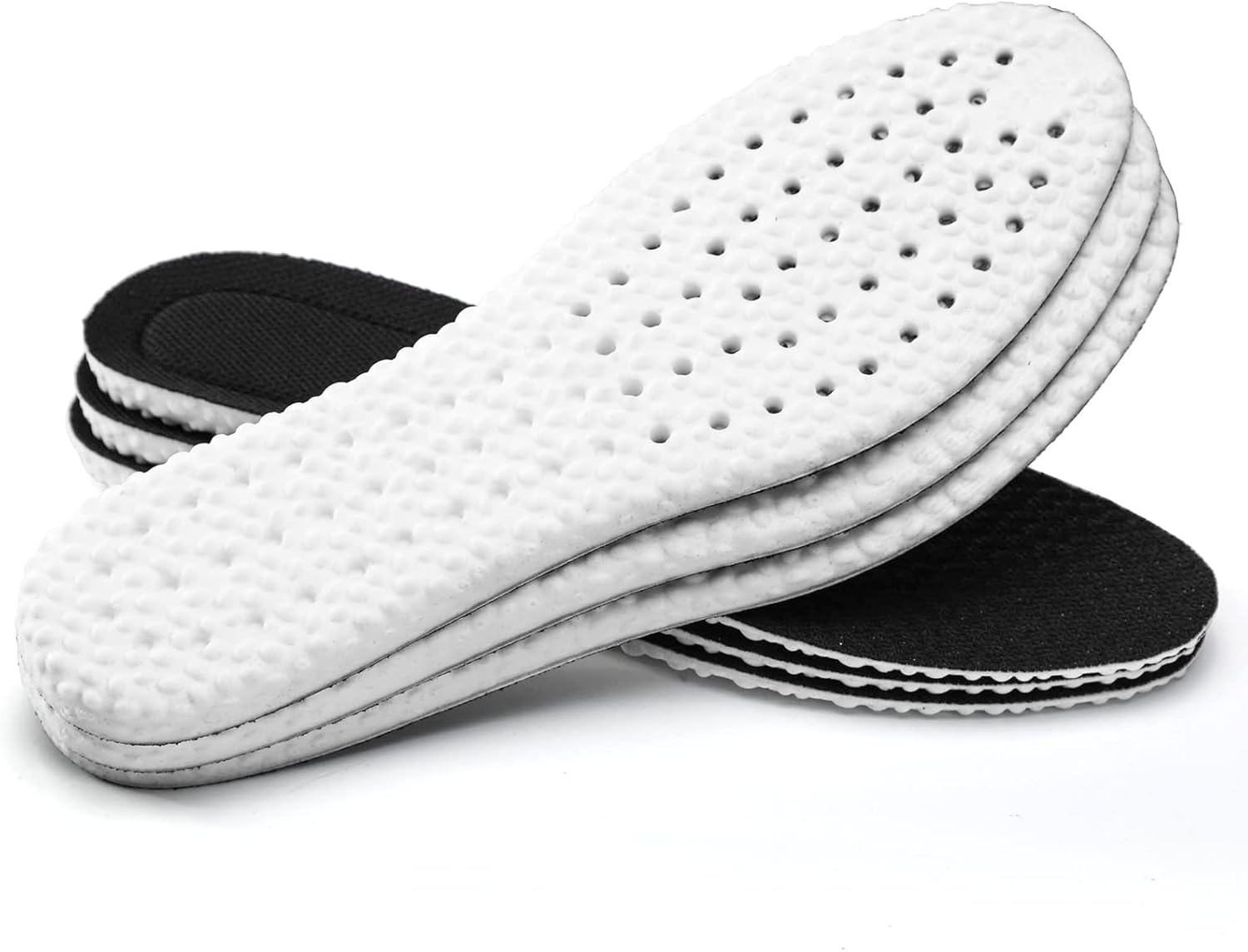 3 Pairs Shock Absorption Flexible Replacement Insoles PU Elastic Inserts - Relie