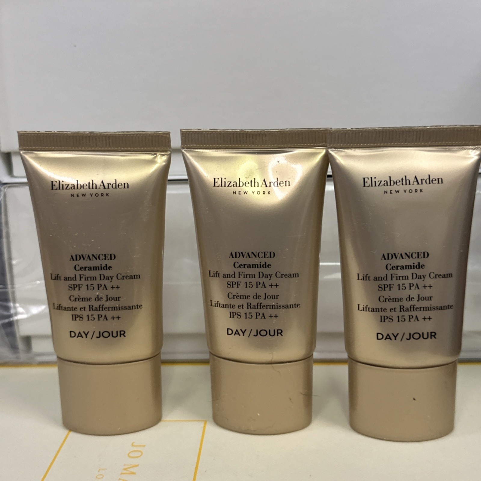 Lot Of 3, 0.5oz Elizabeth Arden Advanced Ceramide Lift And Firm Day Cream SPF15