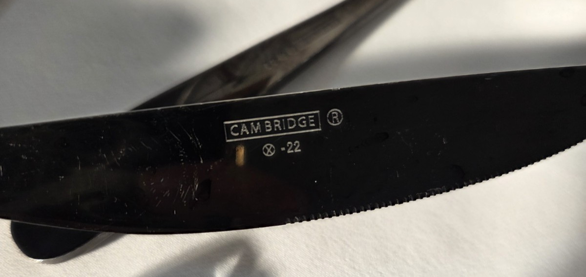 CAMBRIDGE BLACK STAINLESS FLATWARE MISCELLEANOUS SET