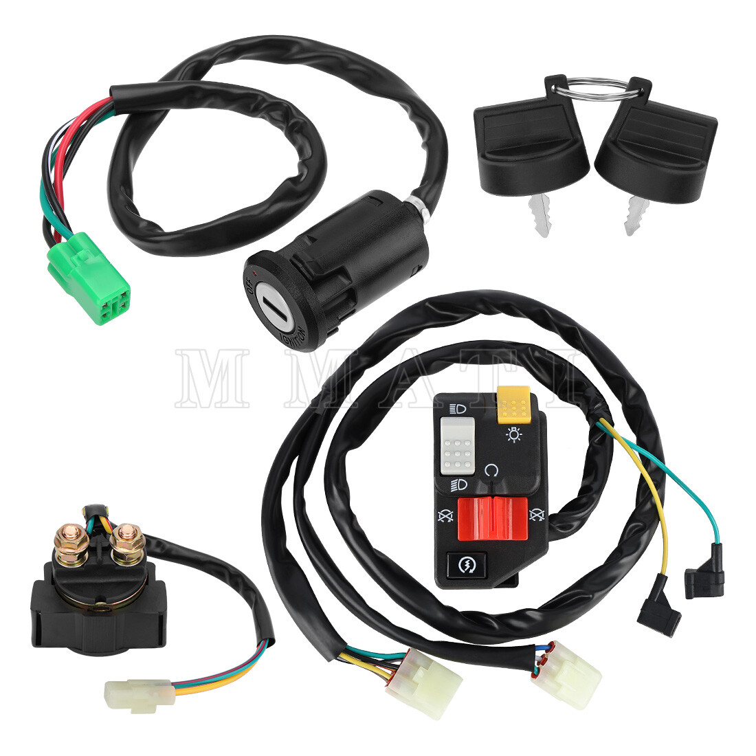 Handlebar Ignition Key Switch w/Starter Relay for Honda TRX450ER 2006-2014