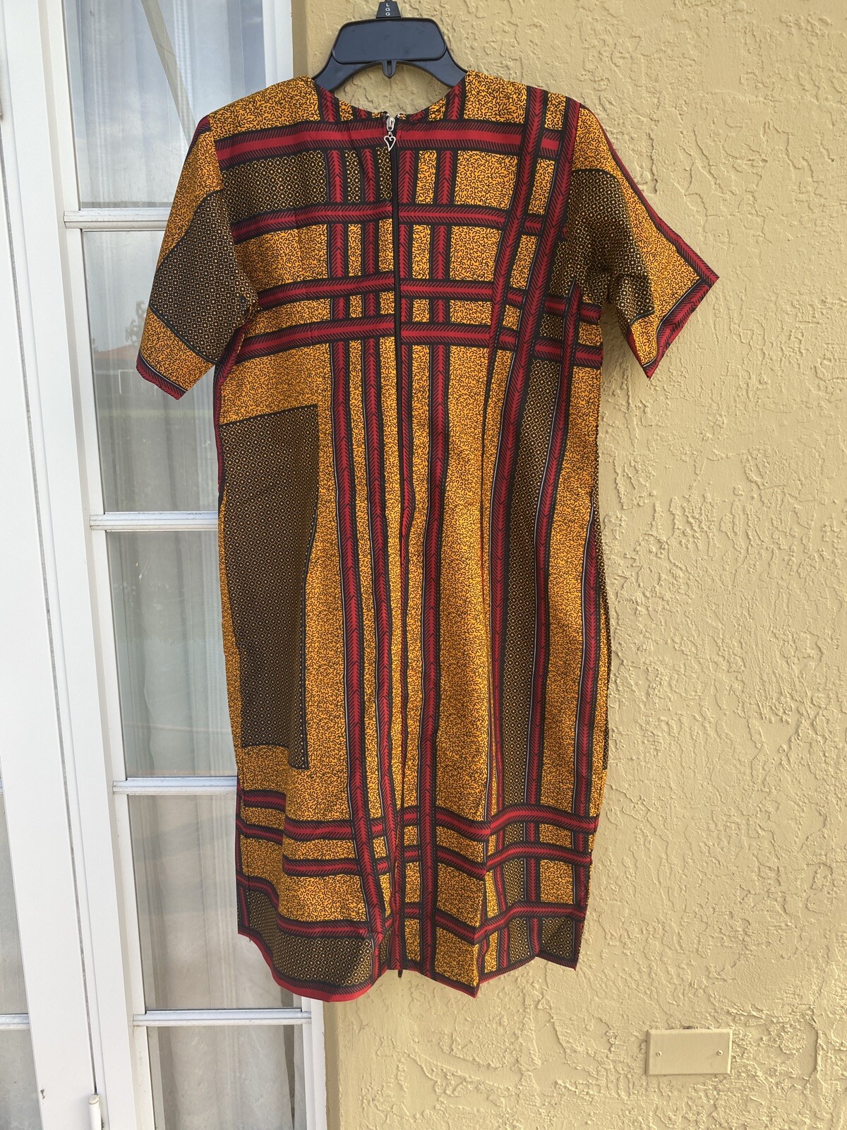 NIGERIAN AFRICAN WAX ANKARA DRESS ( CULTURAL& ETHNIC CLOTHING AFRICA )-L/XLARGE