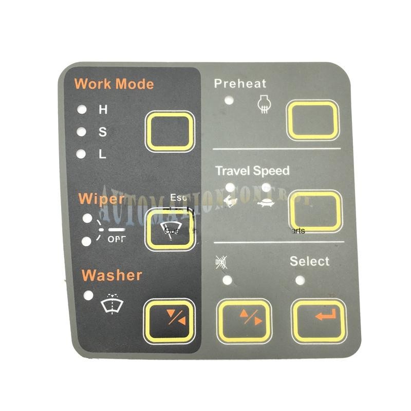 Knob Instrument Keypad Stickers For Hyundai Excavator R200 215 225 265 335 455-7