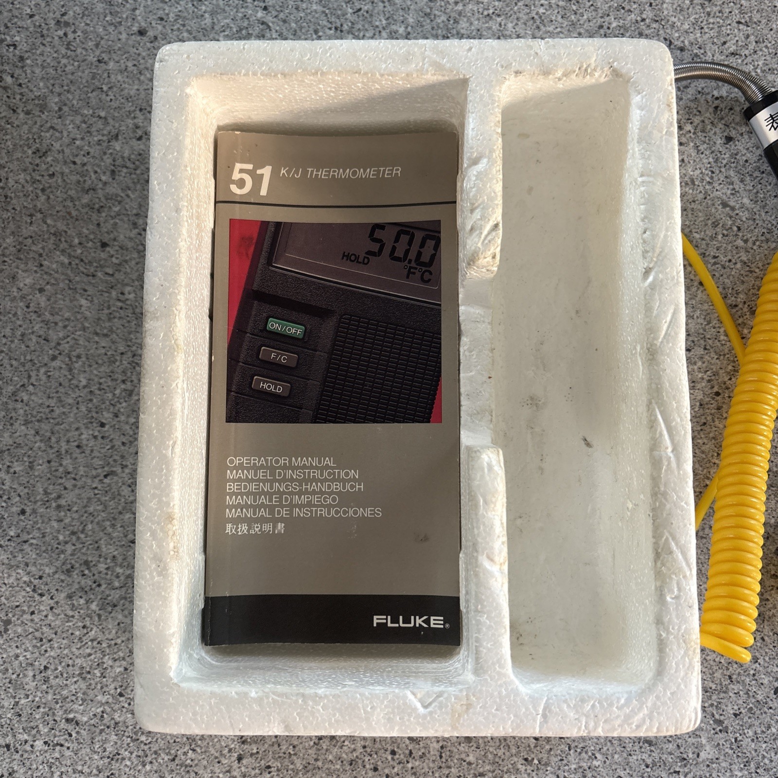 Fluke 51 K/J Digital Thermometer Boxed With Manual