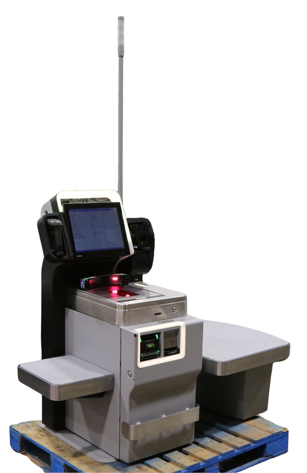 Self Checkout W / 1-Bag Bagging Station Left Side Orientation w/Handheld Scanner