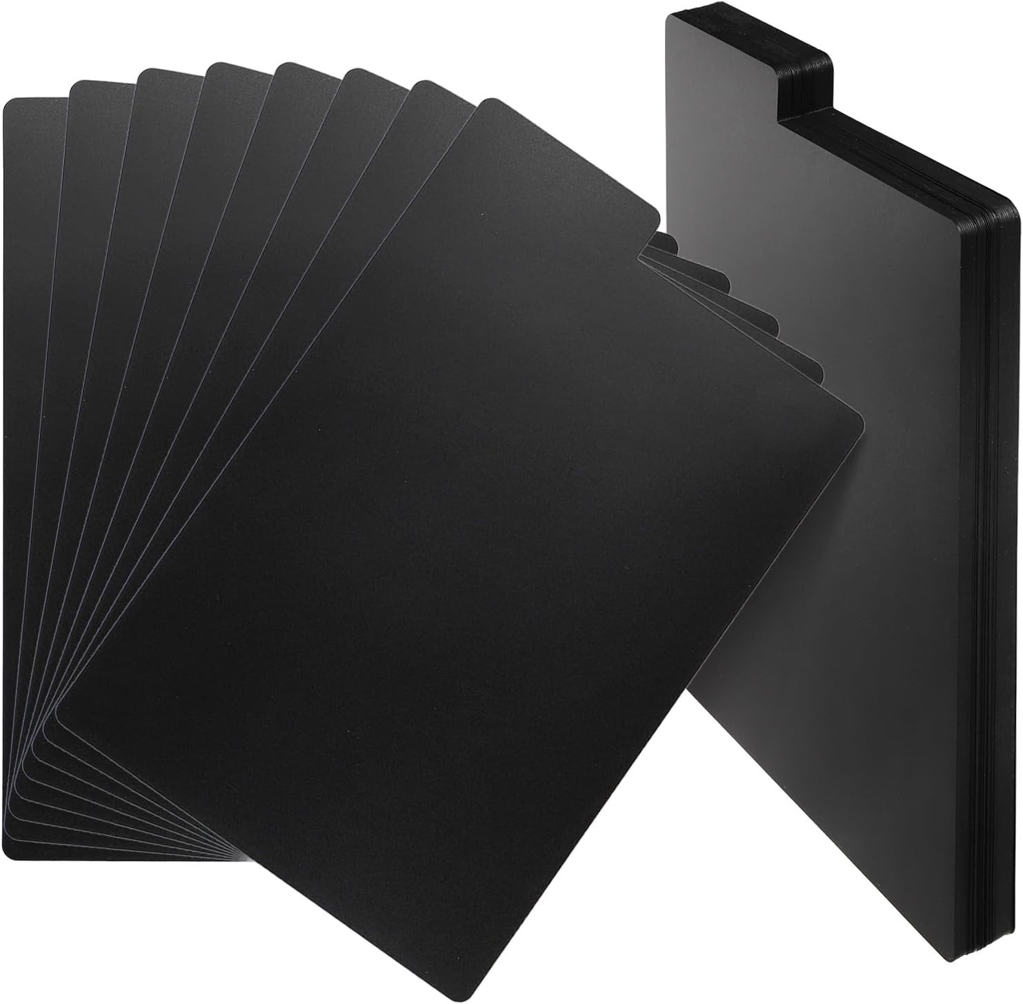 70 Pcs Comic Book Dividers Black Tall Divider with Tabs Plastic Frosted Card