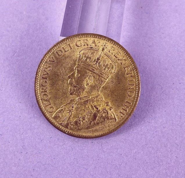 Canada One Large Cent 1919,  Near Uncirculated Grade With Lustre