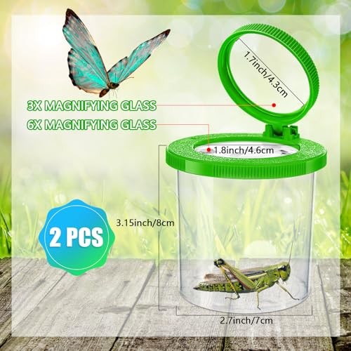 Insects Viewer for Kids, 2PCS Magnifying Insect Box Catcher Kit | InsertBug2Pcs
