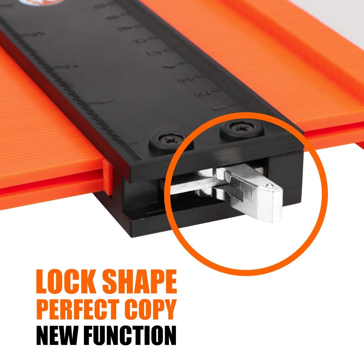Contour Gauge Duplication-Adjustable Lock-Precisely Copy Irregular Shape-Irre...