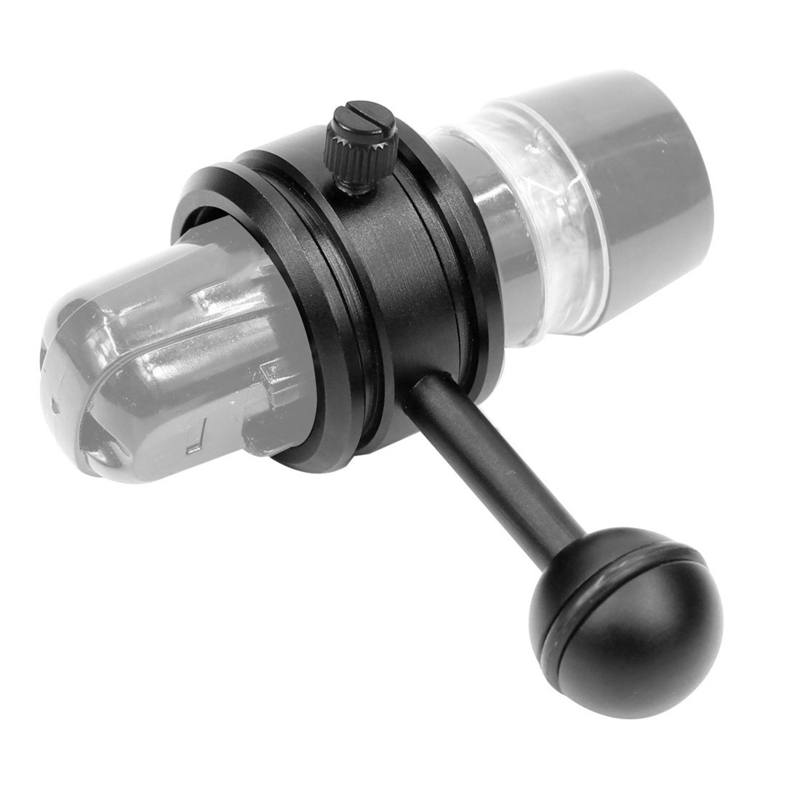 1 inch Ball Head Clip Arm Flashlight Ballhead Clamp Fixed Clip For DSLR Camera D