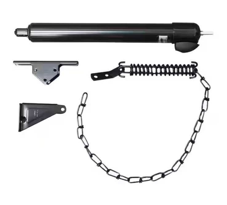 Unique Home Designs Heavy Duty Door Closer and Windchain Black IDA09300BLK