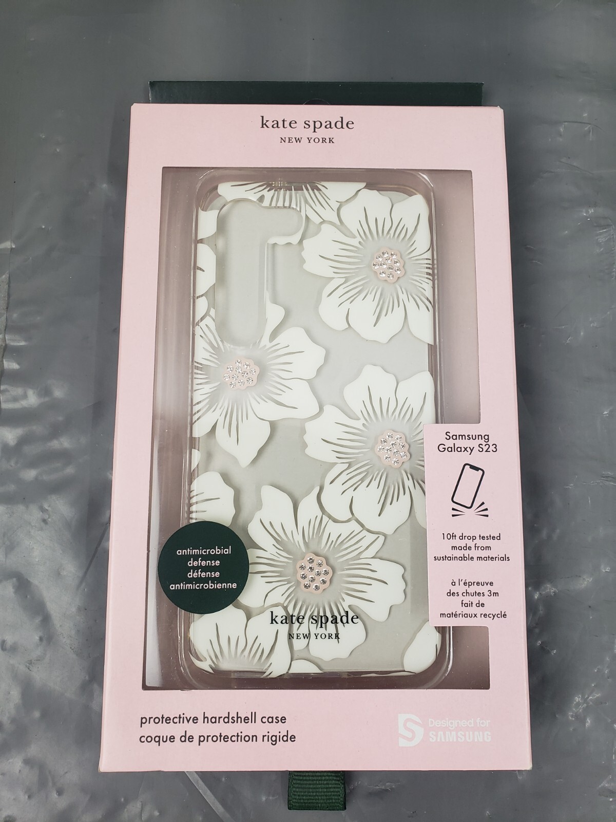 New Kate Spade Wireless Phone Case Hardshell SAMSUNG Galaxy S23 -  HOLLYHOCK