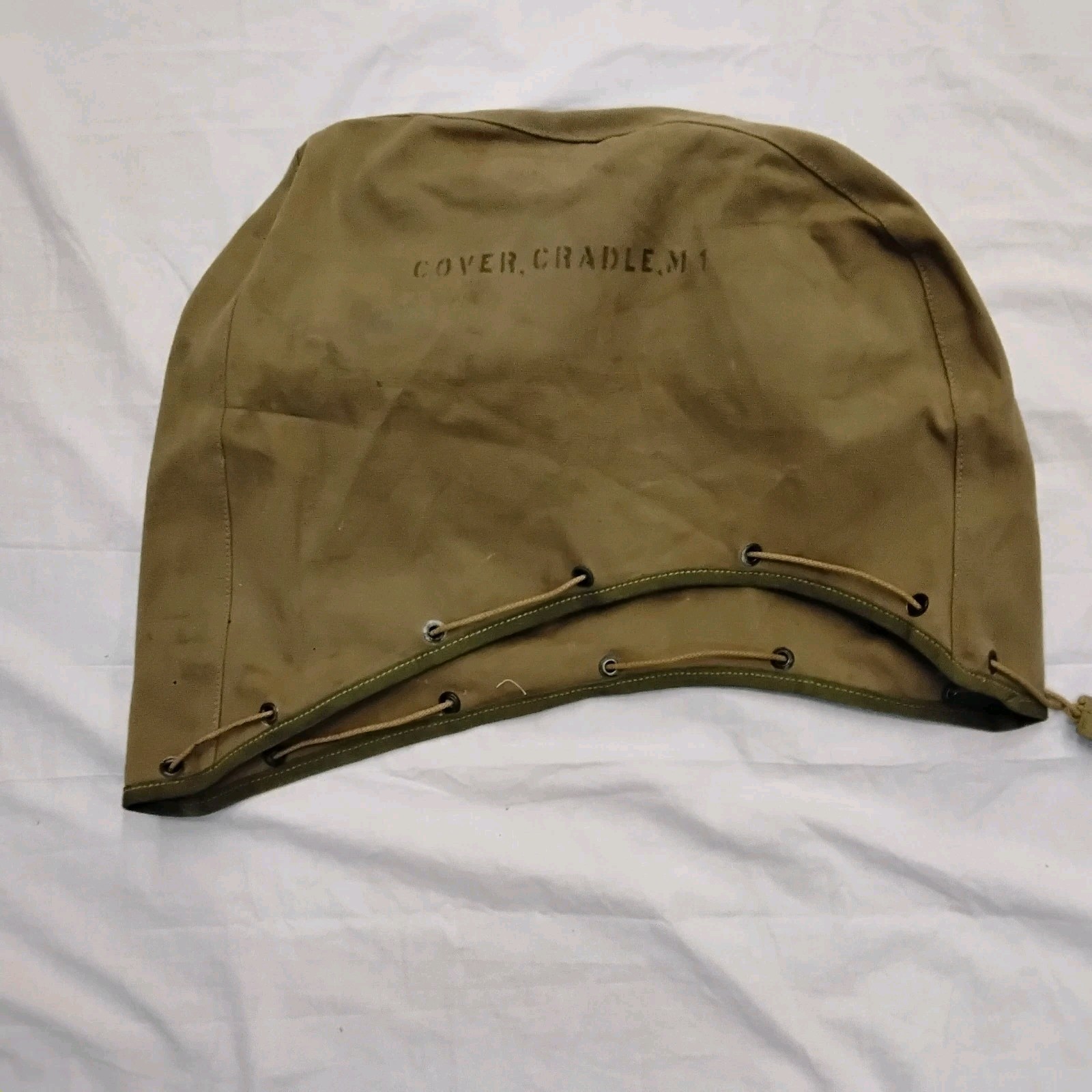 US Military Canvas Cover Cradle M-Series OD Green Drawstring Heavy Duty GI...