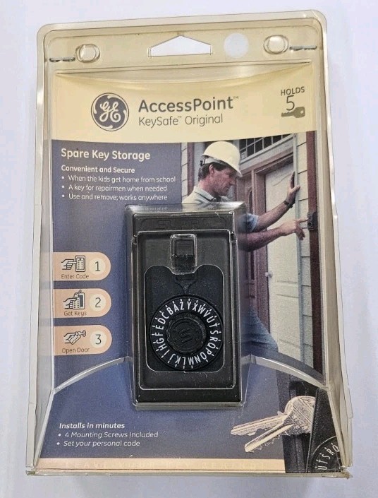 AccessPoint Mountable Combination Spare Key Storage Holds 5 Keys, New