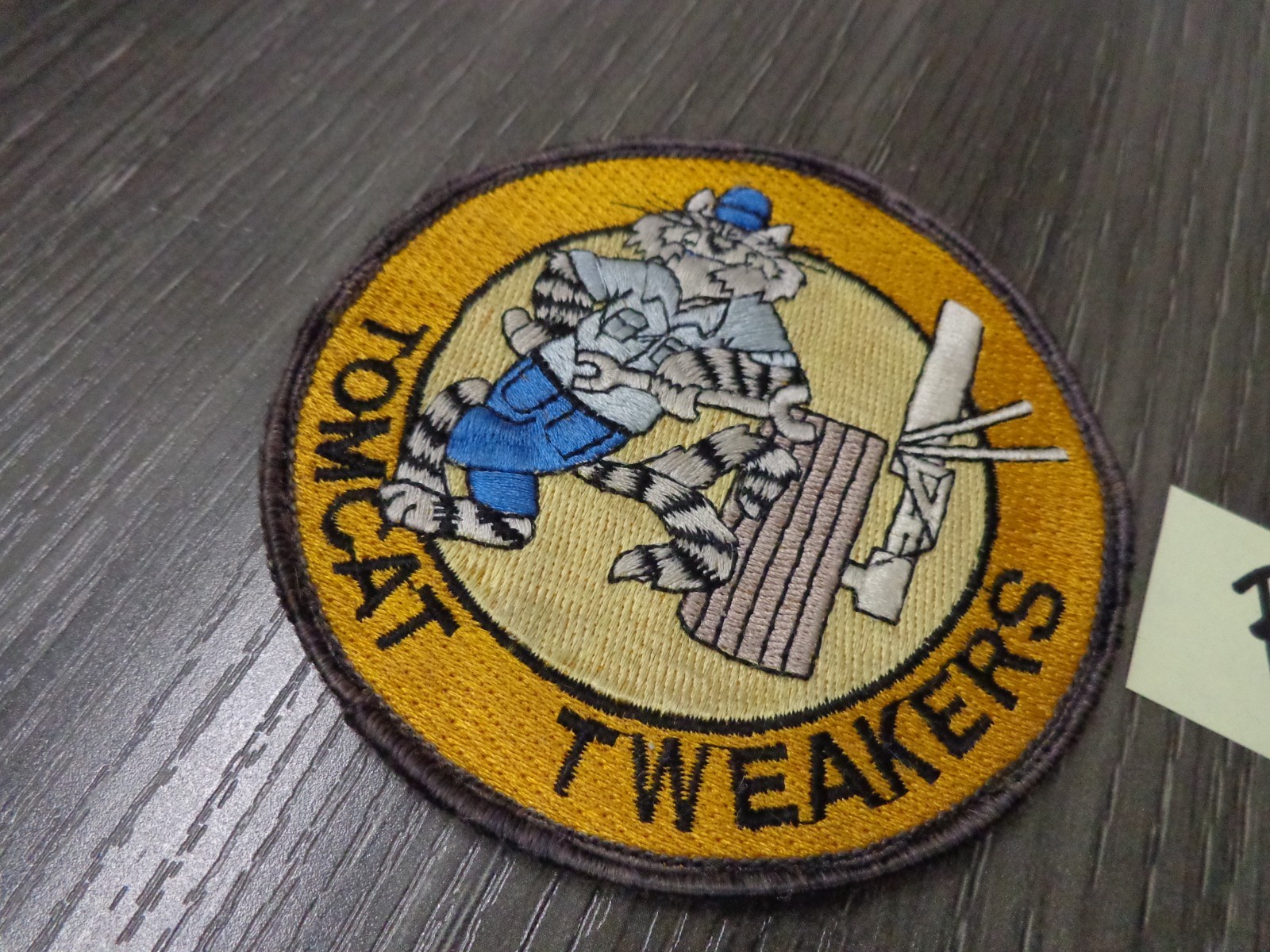 4" NAVY "TOMCAT TWEAKERS" SQUADRON patch Original 1980s b
