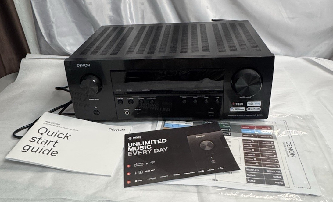 Denon AVR-S960H 7.2-Channel Integrated Network Audio Video A/V Receiver - Black