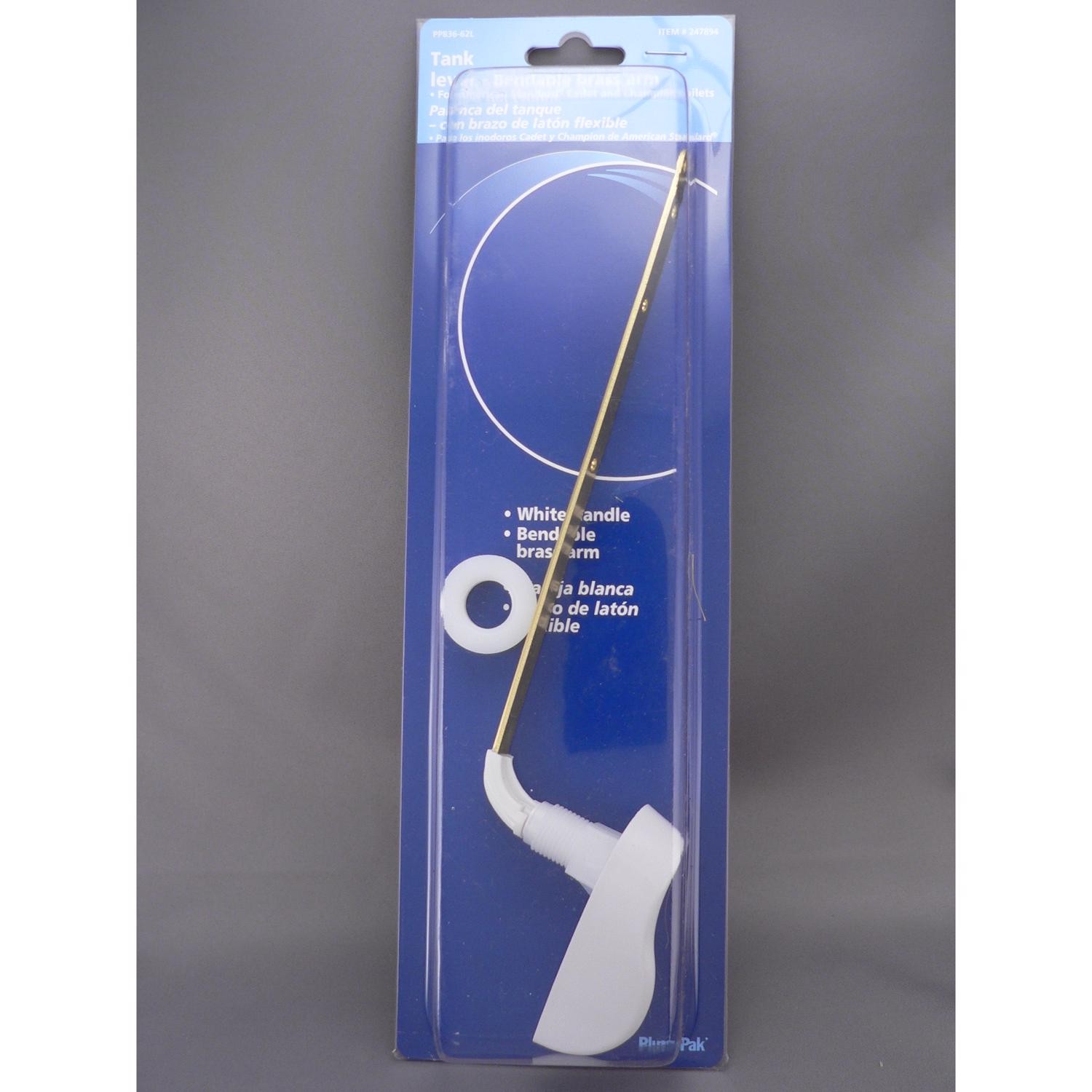 Plumb Pak Flush Lever White Chrome Plated Plastic For Universal