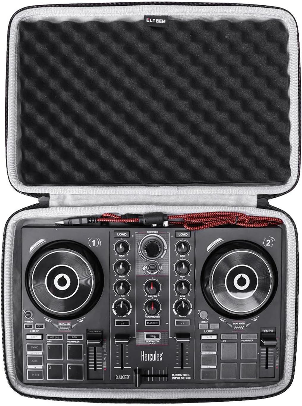 LTGEM DJ Controller Case for Hercules DJControl Inpulse 200 / DJControl Inpulse