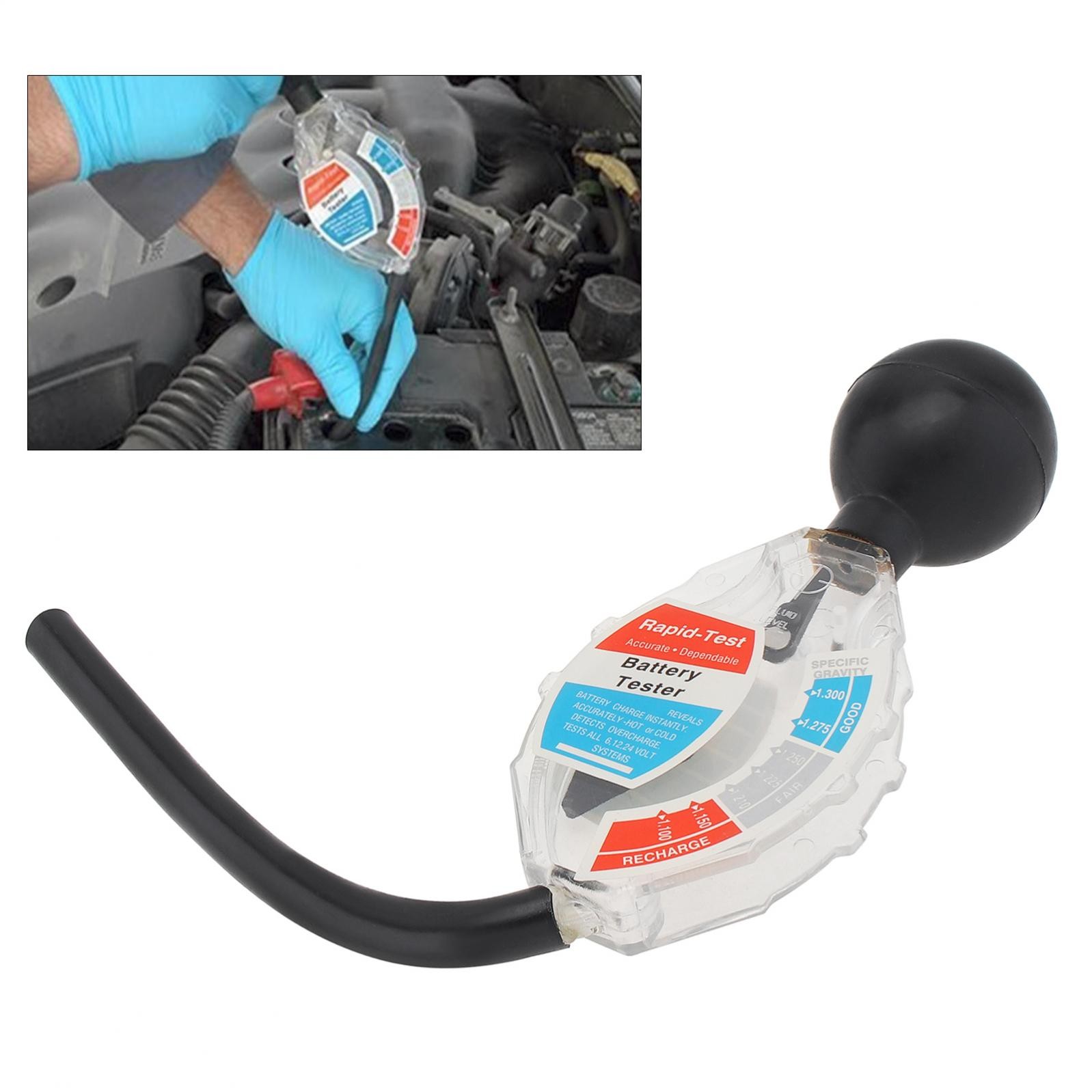 Car Battery Hydrometer Tester 6V 12V 24V Plastic Economical Battery Hydrometer