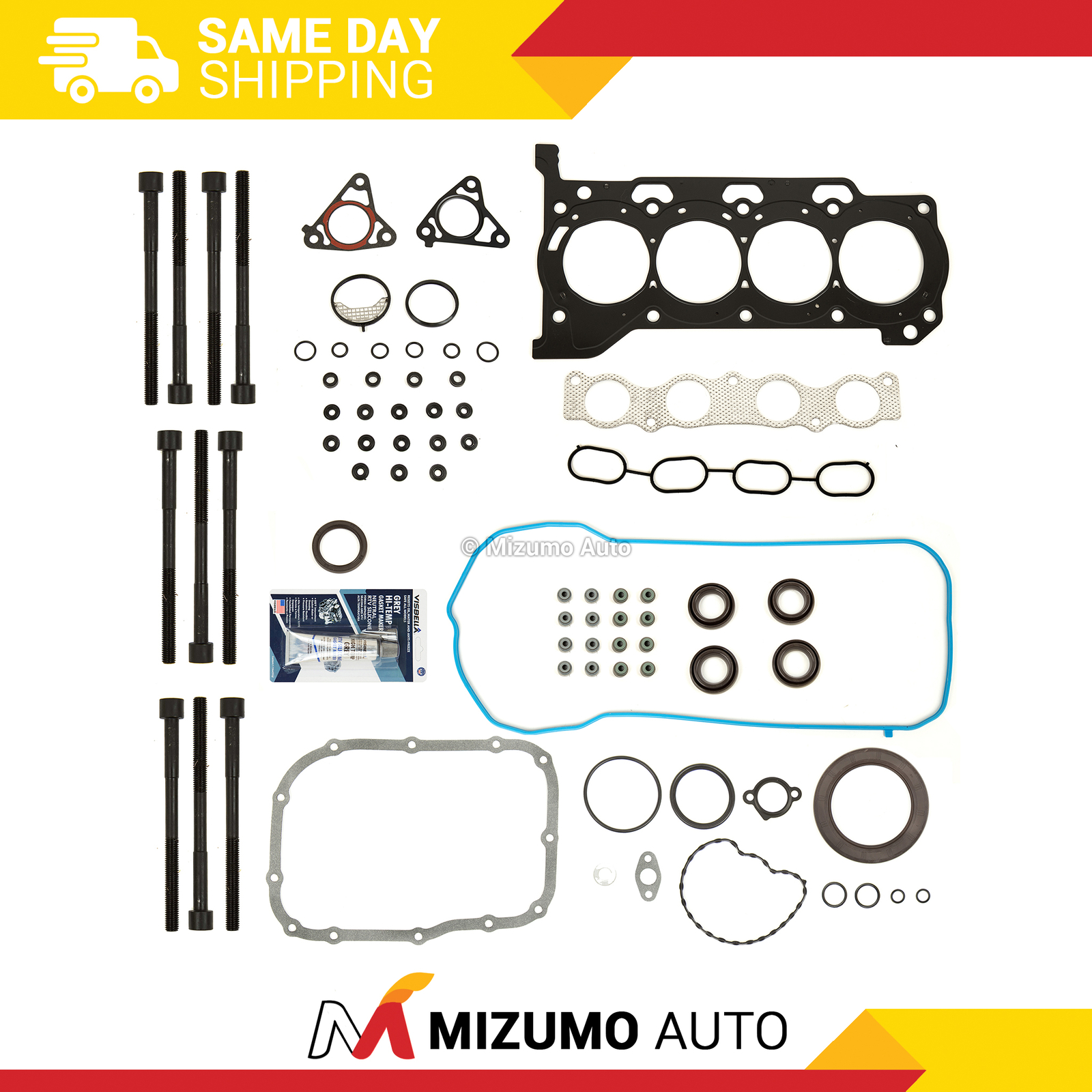 Full Gasket Set Head Bolts Fit 08-16 Pontiac Scion Toyota 1.8L 2ZRFE