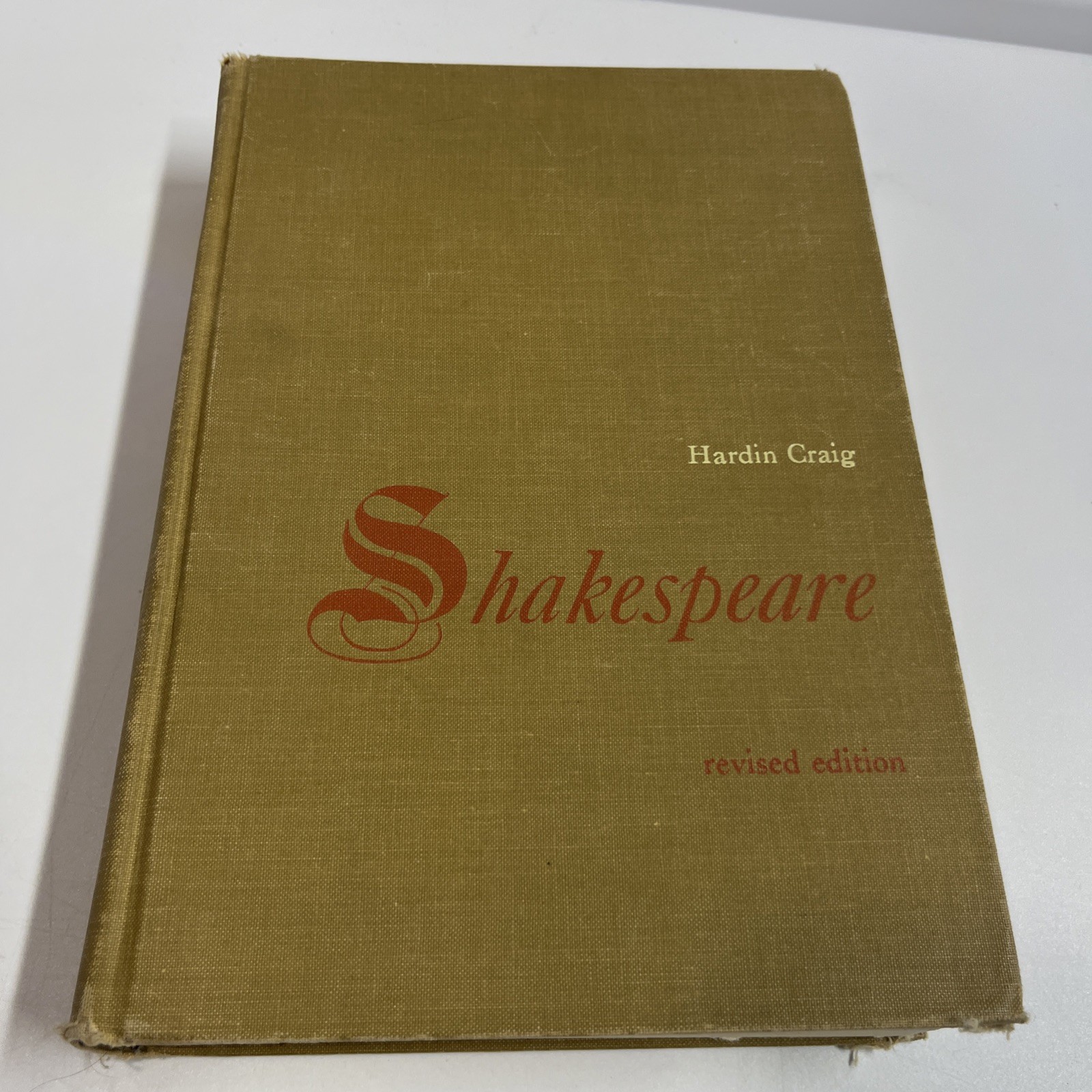 Shakespeare  Hardcover 1958 Hardin Craig Good Condition See Pictures