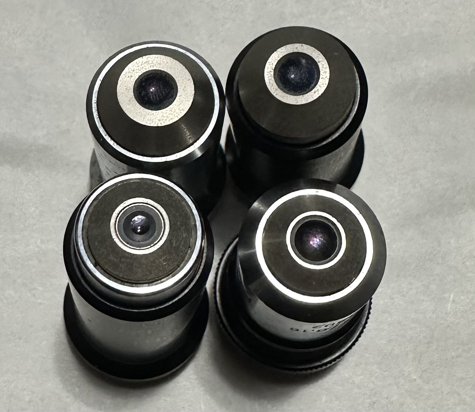 Lot of 4 ZEISS Microscope Lens