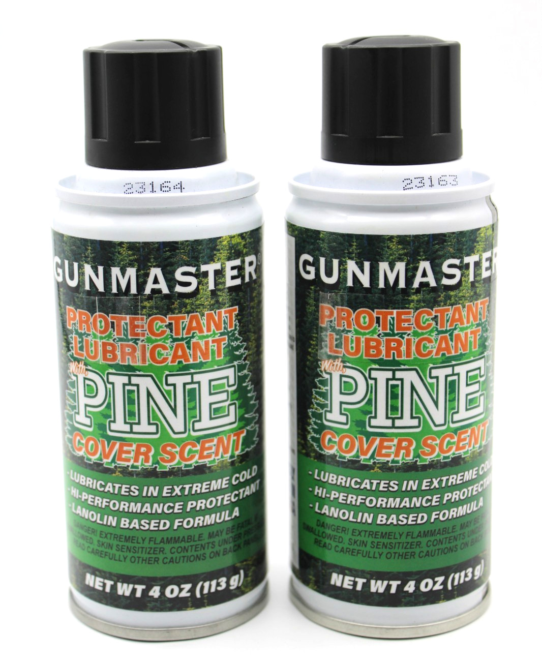 Lot of 2 - Gunmaster Pine Scent Protectant Lubricant Cover Scent  MISSING STRAWS