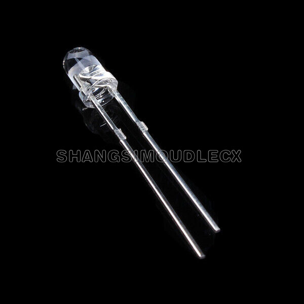 100pcs 3mm Blue 5000MCD Round Water Clear LED Light